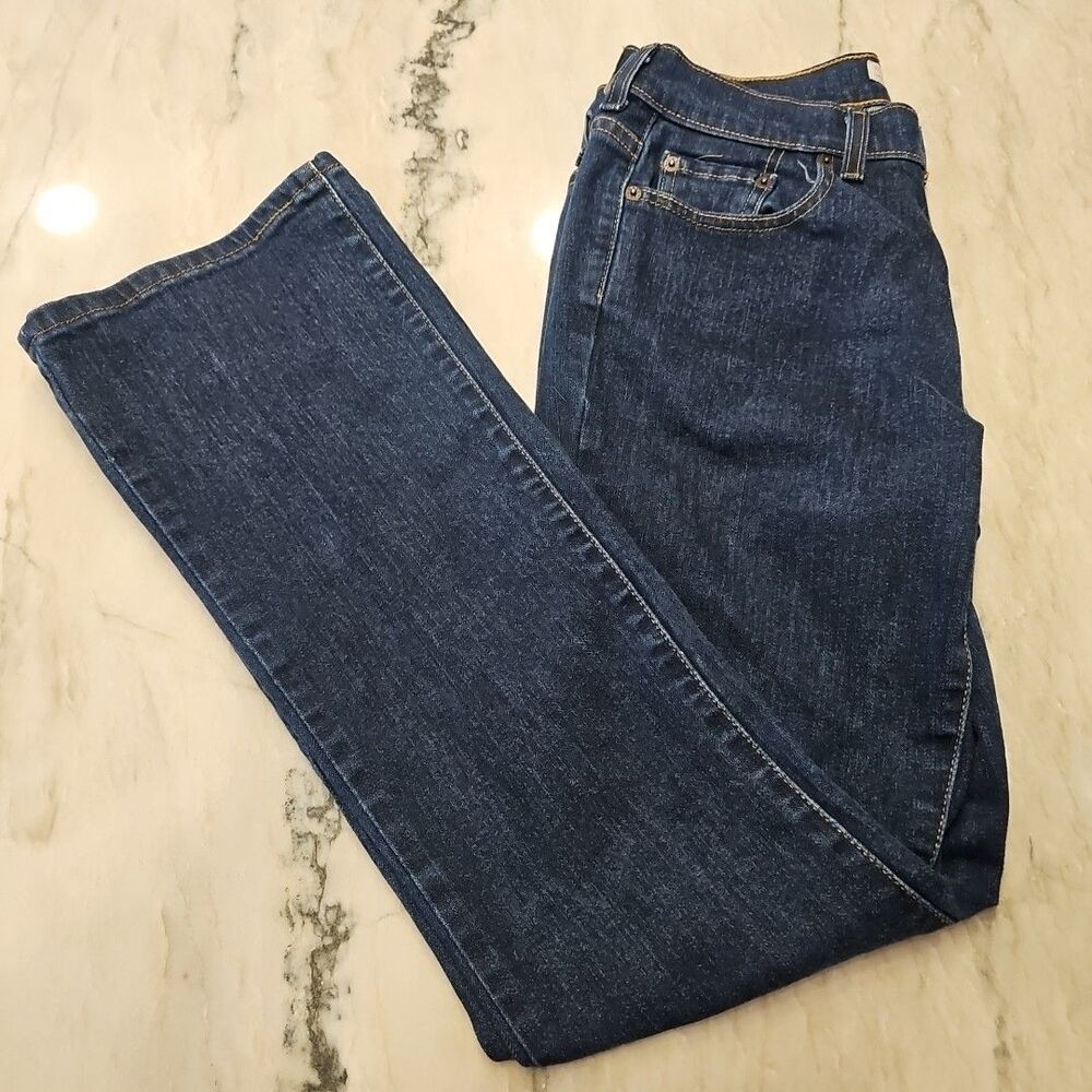 Levi's 515 Boot Cut Jeans Women's 6 Medium Mid-Rise Dark Wash Blue Stretch